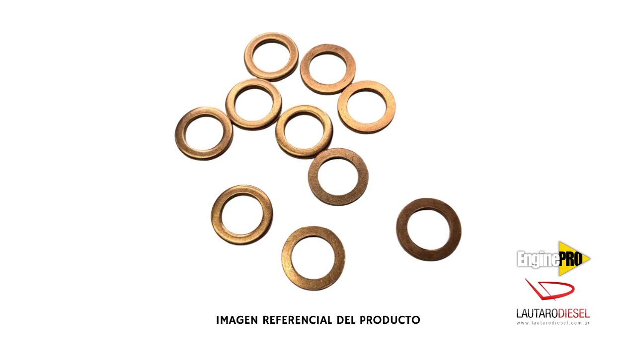Arandela base inyector apoyo 2,50mm de alto, 12x18x2,5 | 11176-05010