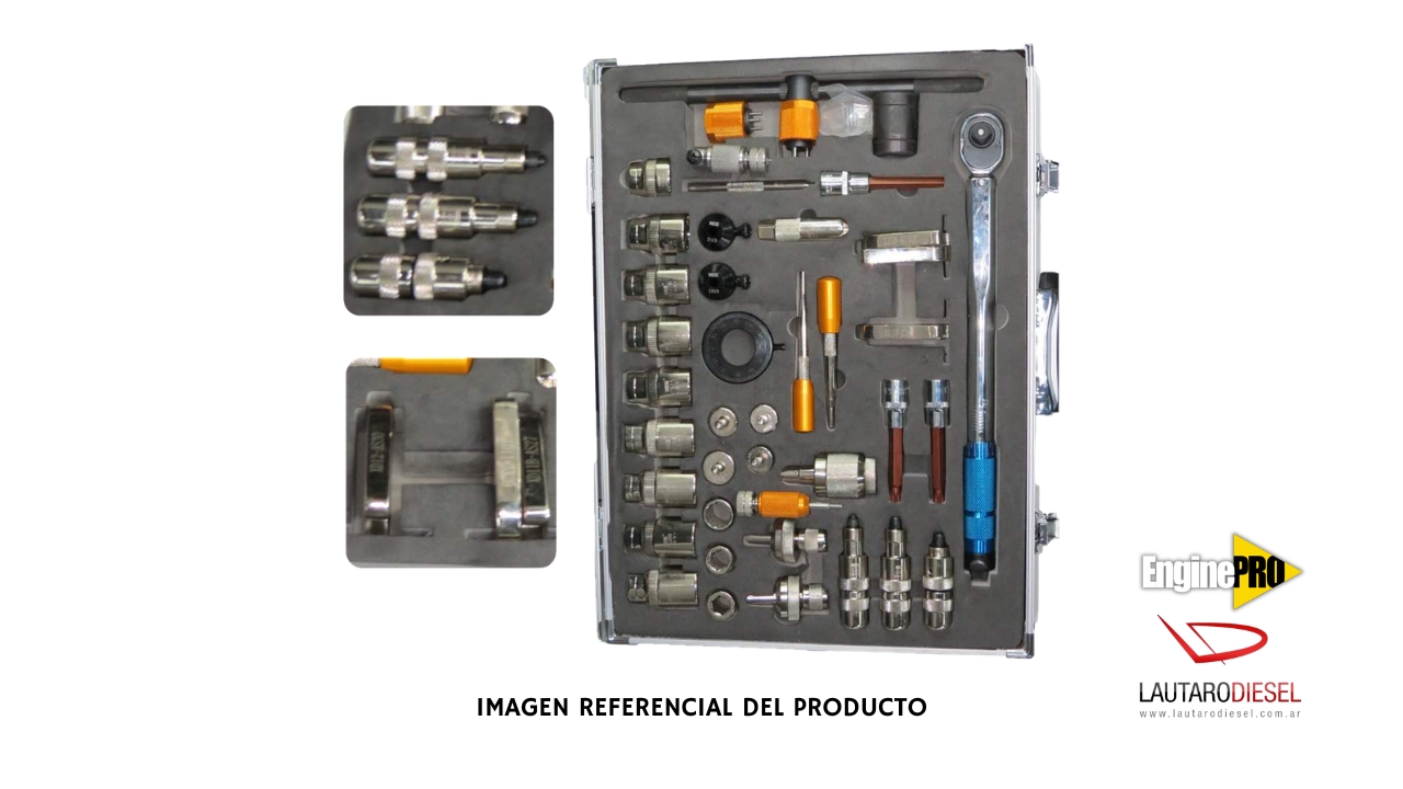 Kit de herramientas EnginePro de reparación de inyectores Common Rail | SKYT-018 38CR