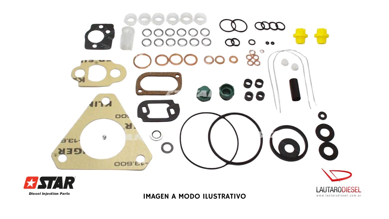 Kit reparo bomba Star Diesel Juego de juntas completo para bomba Delphi DPA 7135-116 | 60058