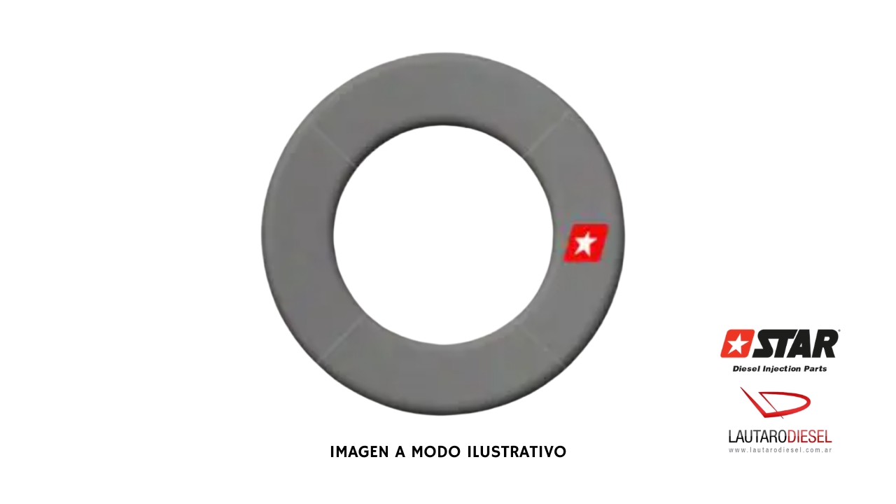 Arandela de acero Star Diesel | espesor 1,00mm | medicion externa: 8,85mm | medida interna: 6,10mm 5707415